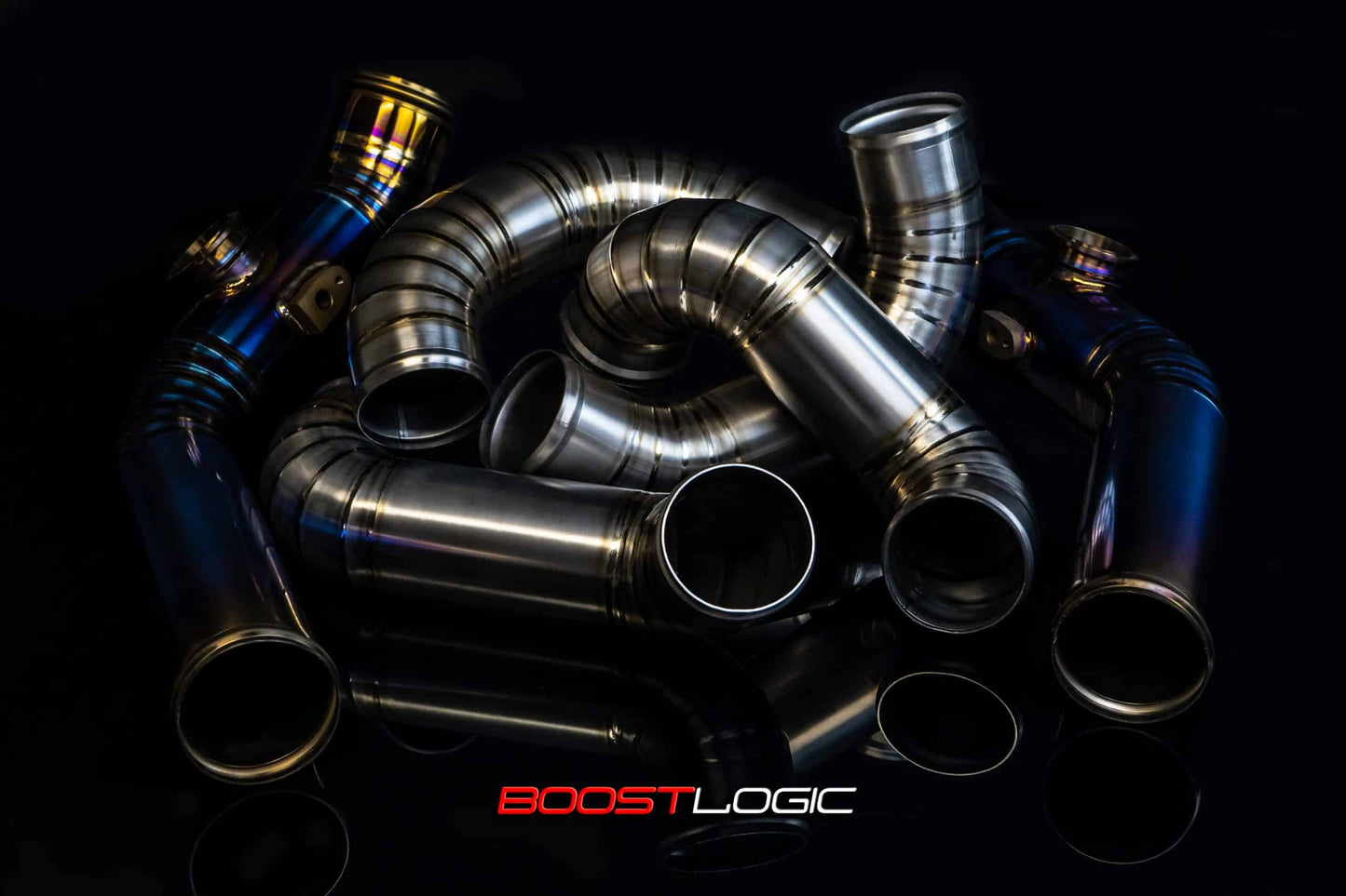 Boost Logic R35 Full Titanium Intercooler Piping - Boost Logic