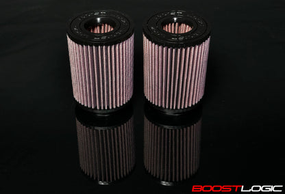 Boost Logic High Flow Air Filters with Dual Cone Inlet (Pair of 2 Filters) - Boost Logic