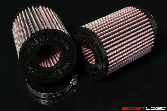 Boost Logic High Flow Air Filters with Dual Cone Inlet (Pair of 2 Filters) - Boost Logic