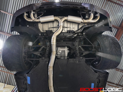 Boost Logic R35 4" Titanium Exhaust Nissan R35 GTR 09+ - Boost Logic