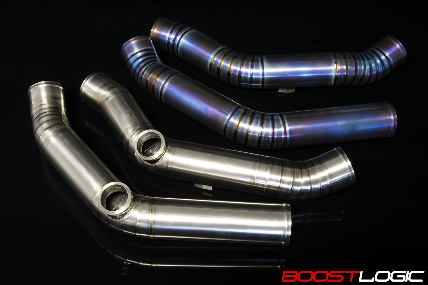 Boost Logic Titanium Upper Intercooler Pipes Nissan R35 GTR 09+