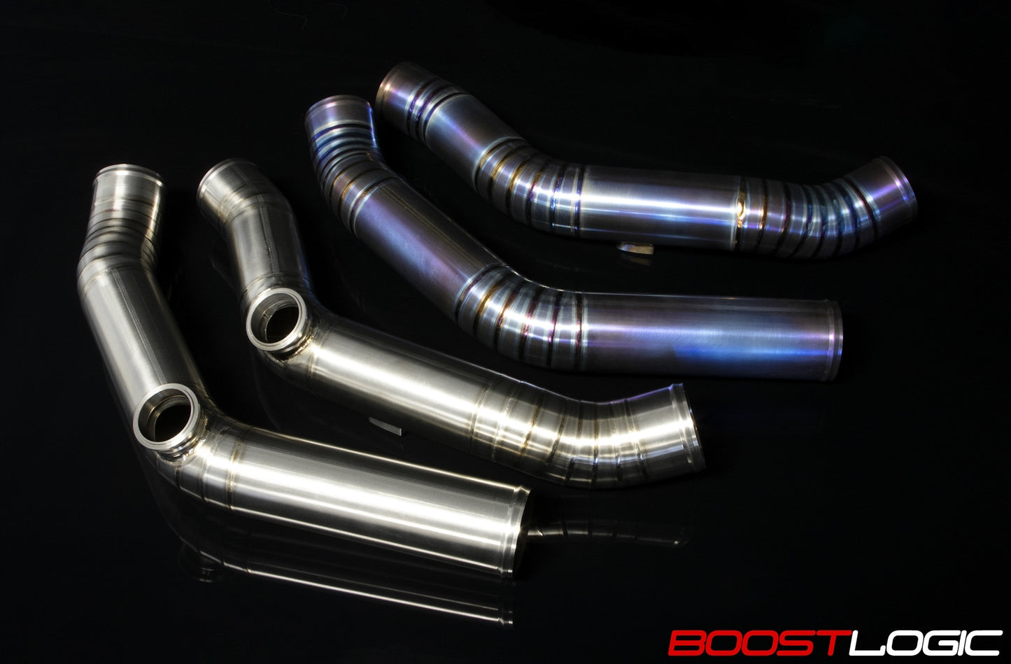 Boost Logic Titanium Upper Intercooler Pipes Nissan R35 GTR 09+