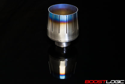 Boost Logic R35 F16 Titanium Exhaust Tip Set Nissan R35 GTR 09+